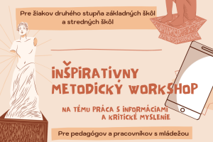Metodické workshopy pre Pedagógov a pracovníkov s mládežou: Príbeh Tróje